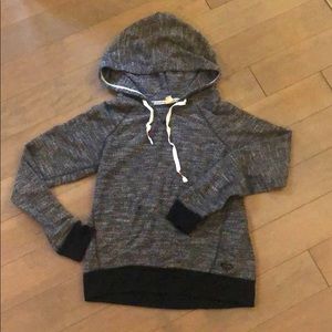 Roxy hooded sweatshirt black and white size medium